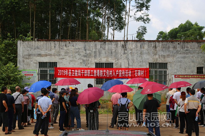 灵山县卫生健康局开展禁毒防艾包村宣传活动现场.jpg