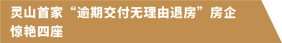 灵山楼市大事件，这家房企“逾期交付无理由退房”，让置业更安心！